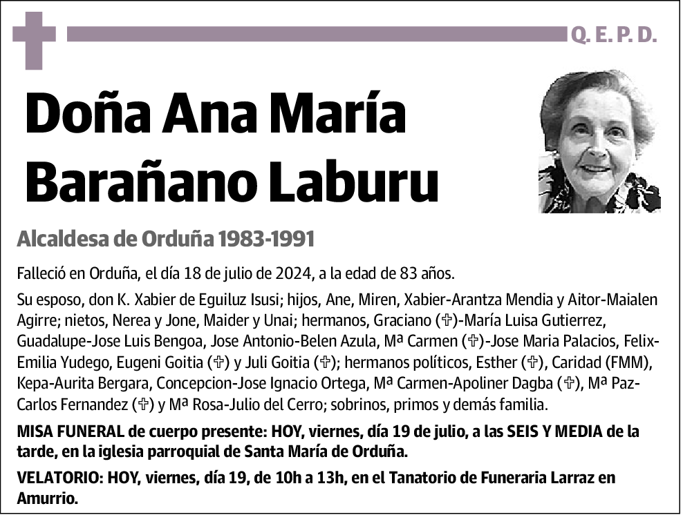 Ana María Baraño Laburu