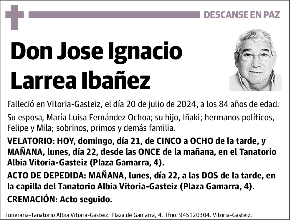 Jose Ignacio Larrea Ibañez
