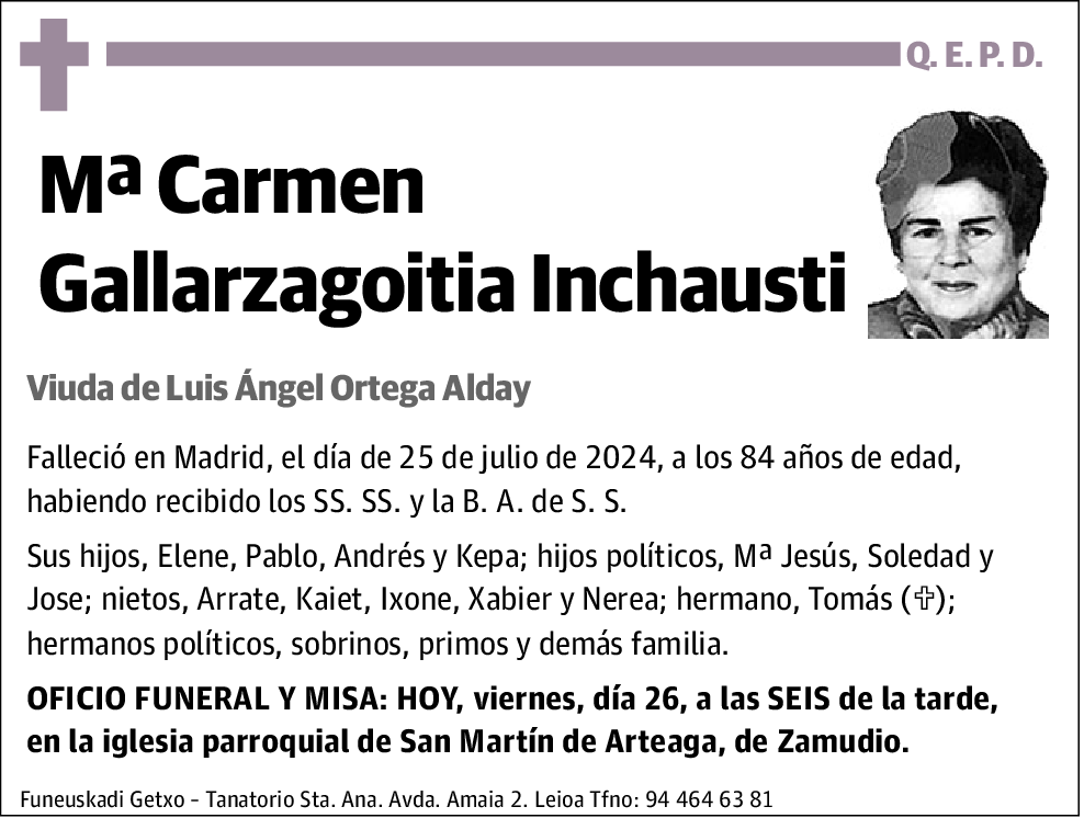 Mª Carmen Garrarzagoitia Inchausti