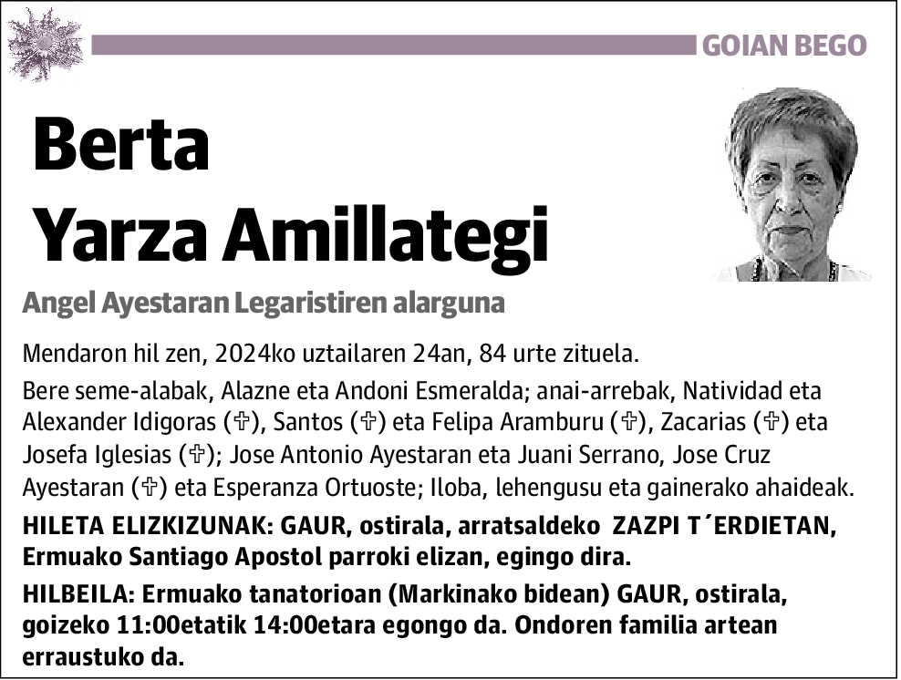 Berta Yarza Amillategi