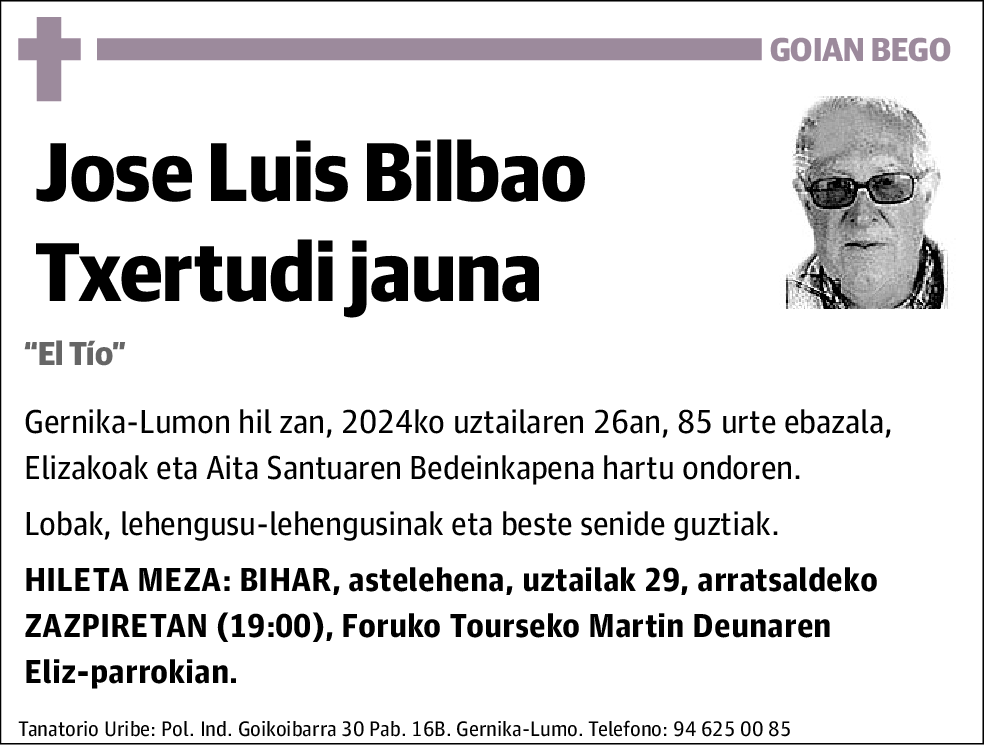 Jose Luis Bilbao Txertudi