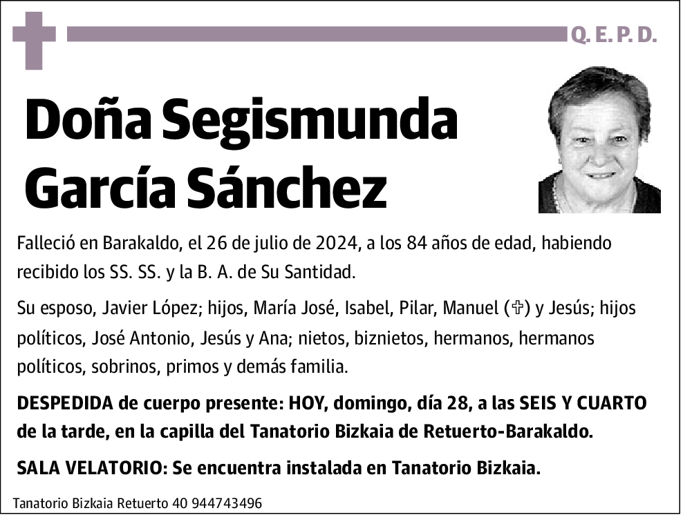 Segismunda García Sánchez