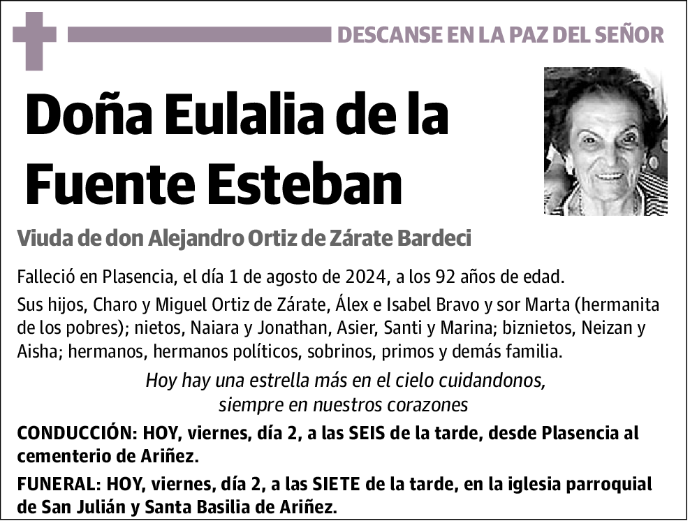 Eulalia de la Fuente Esteban