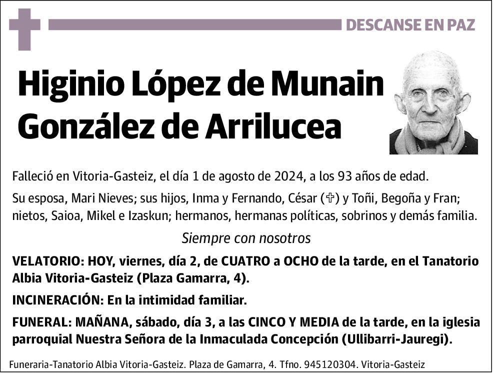 Higinio López de Munain González de Arrilucea