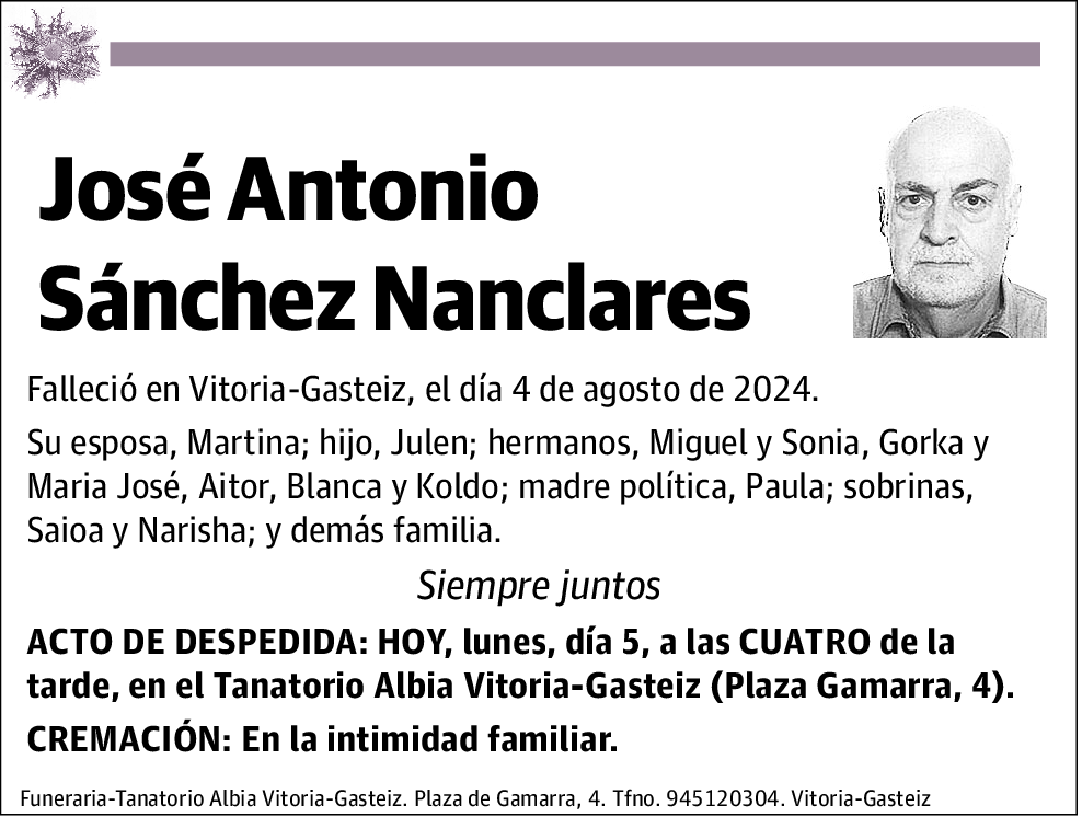 José Antonio Sánchez Nanclares