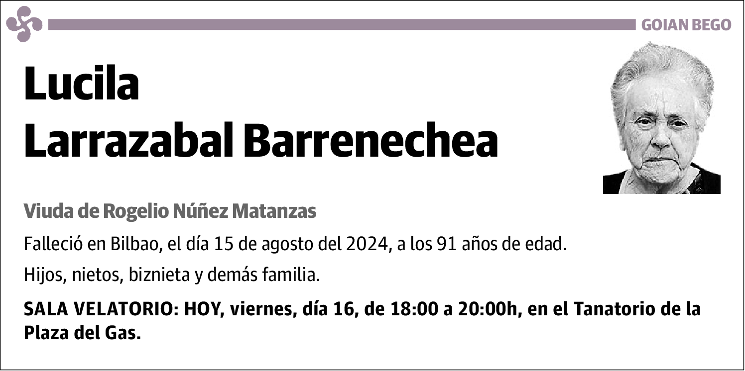 Lucila Larrazabal Barrenetxea