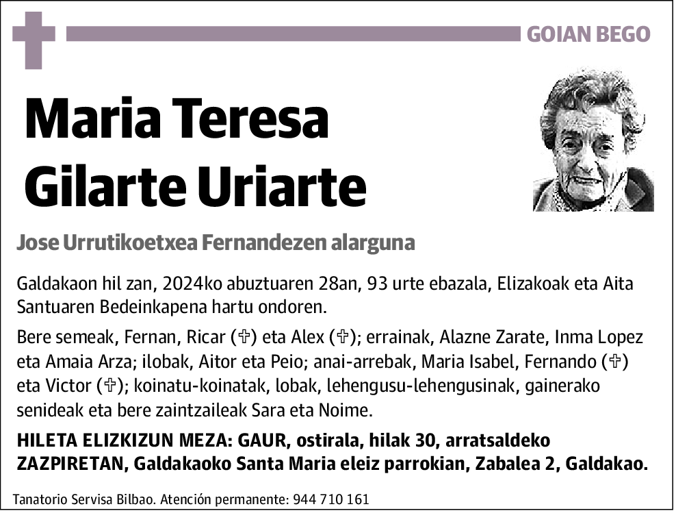 María Teresa Gilarte Uriarte