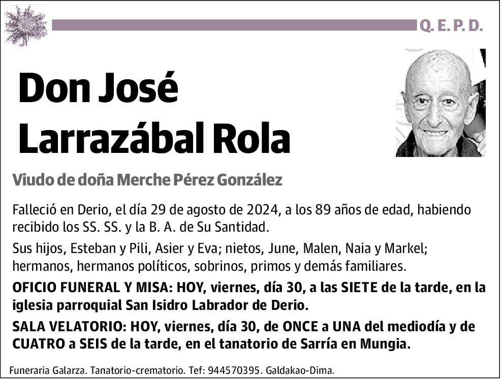 José Larrazábal Rola