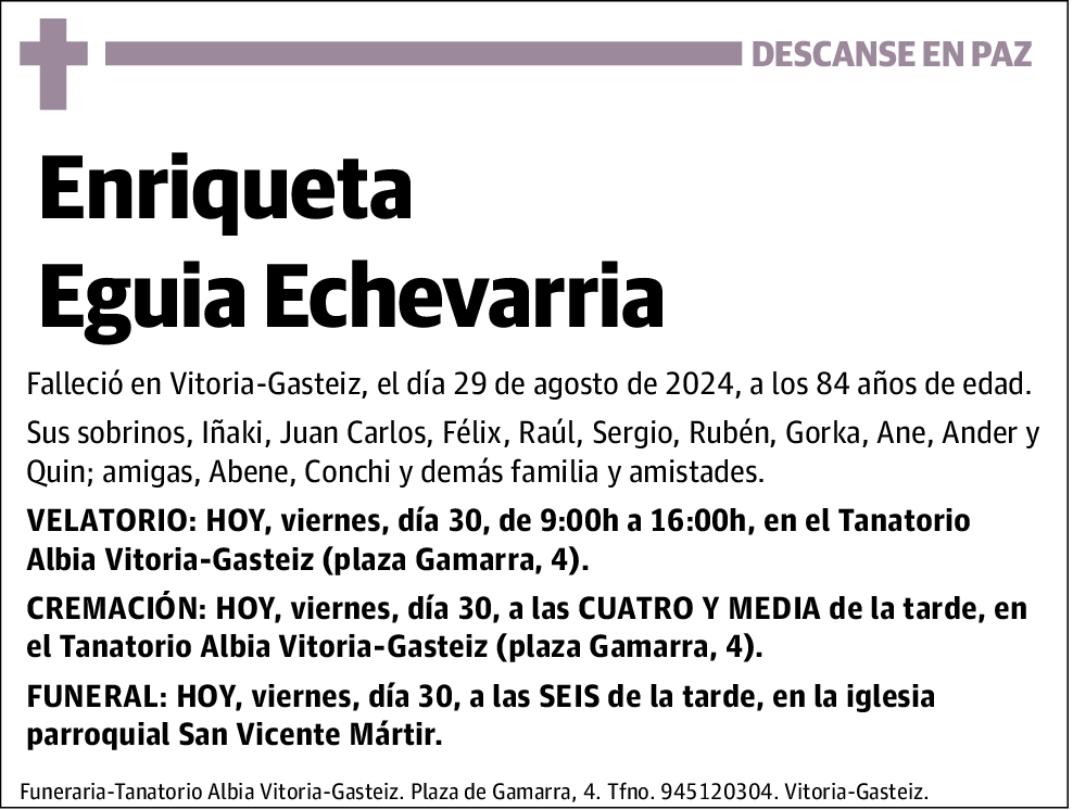 Enriqueta Eguia Echevarria