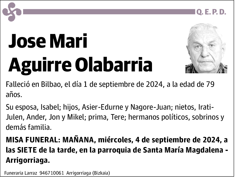 Jose María Aguirre Olabarria