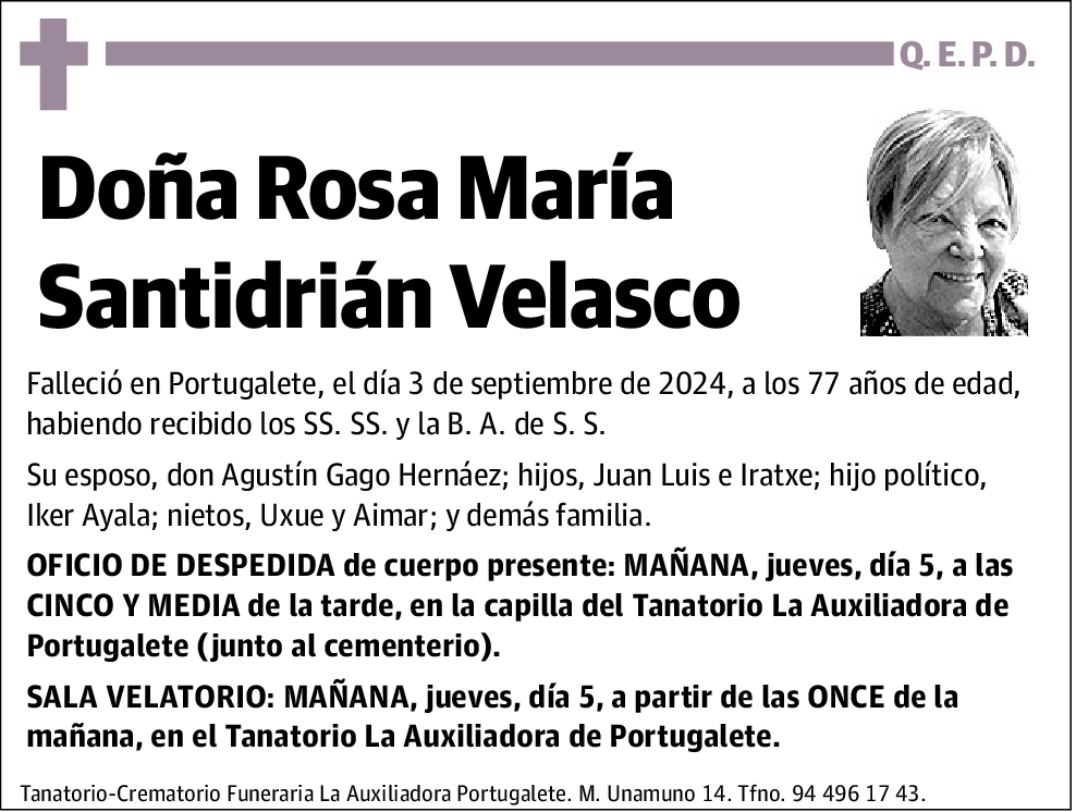 Rosa María Santidrián Velasco