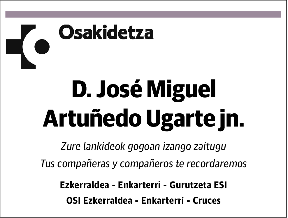 José Miguel Artuñedo Ugarte