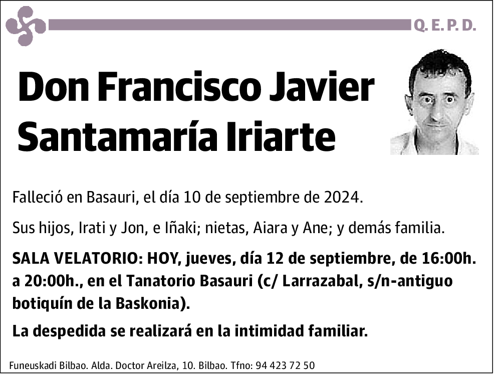 Francisco Javier Santamaría Iriarte