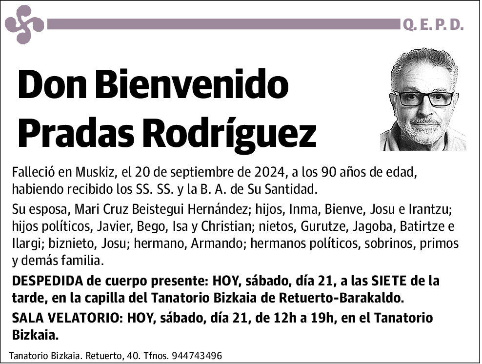 Bienvenido Pradas Rodríguez
