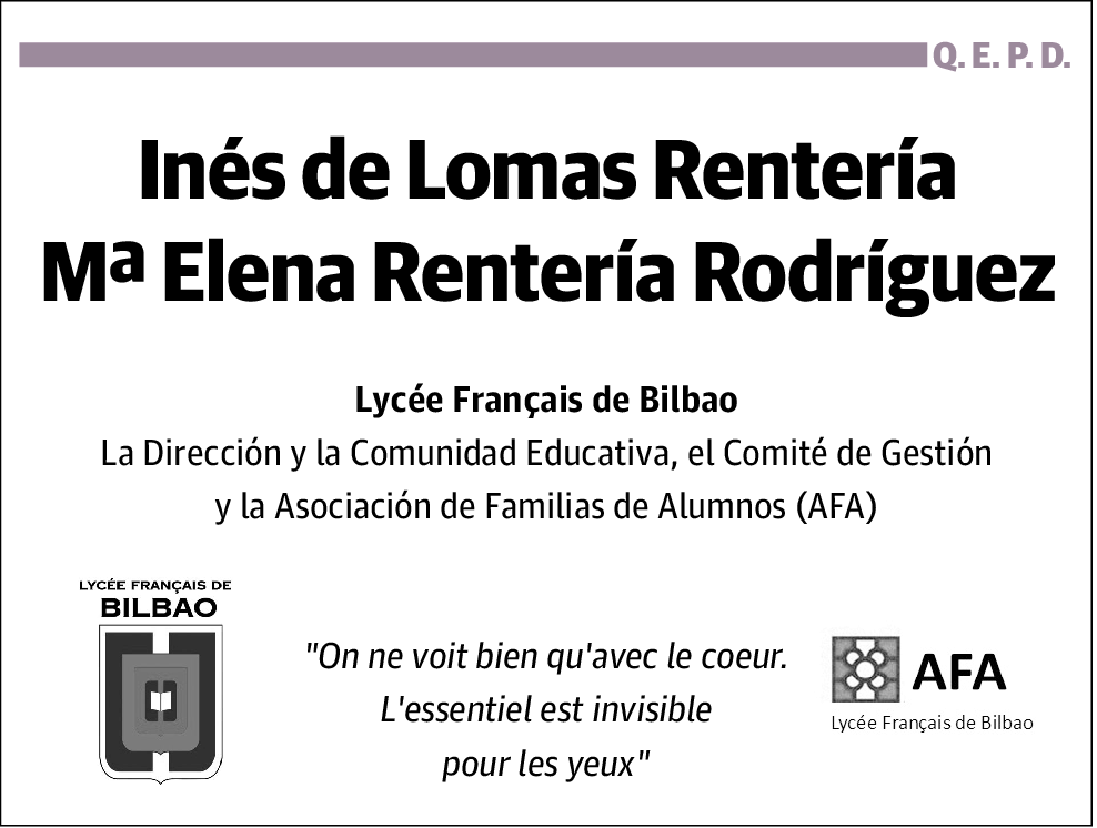 Inés de Lomas Rentería y Mª Elena Rentería Rodríguez