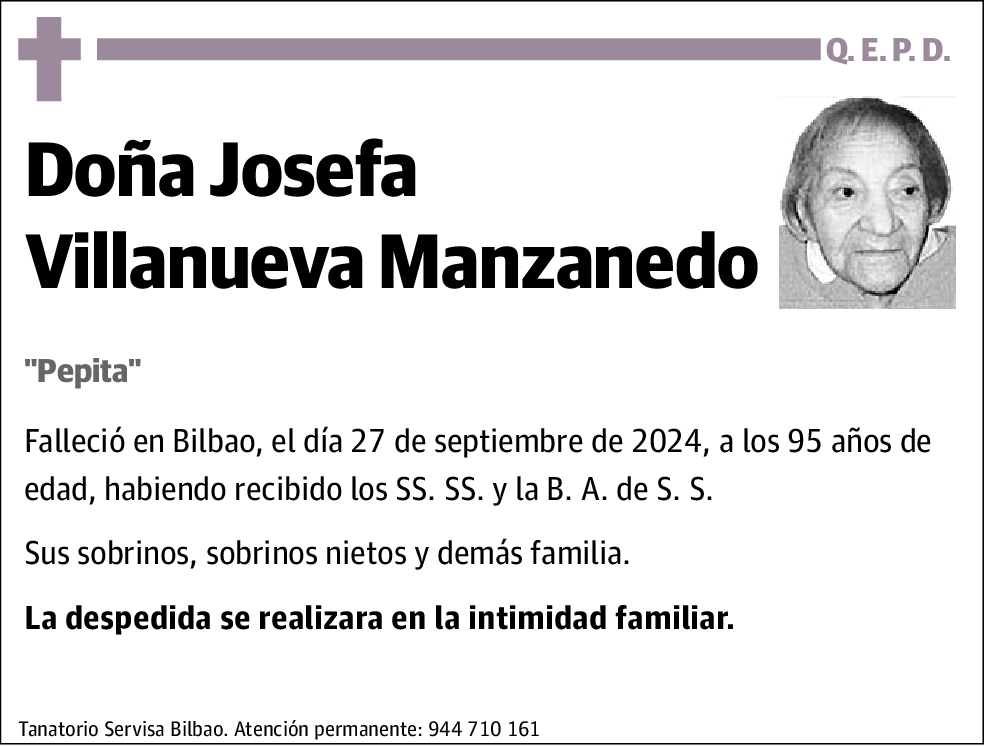 Josefa Villanueva Manzanedo