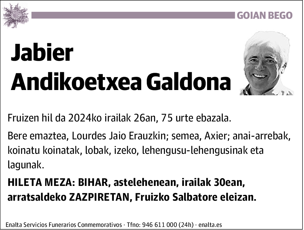 Jabier Andikoetxea Galdona