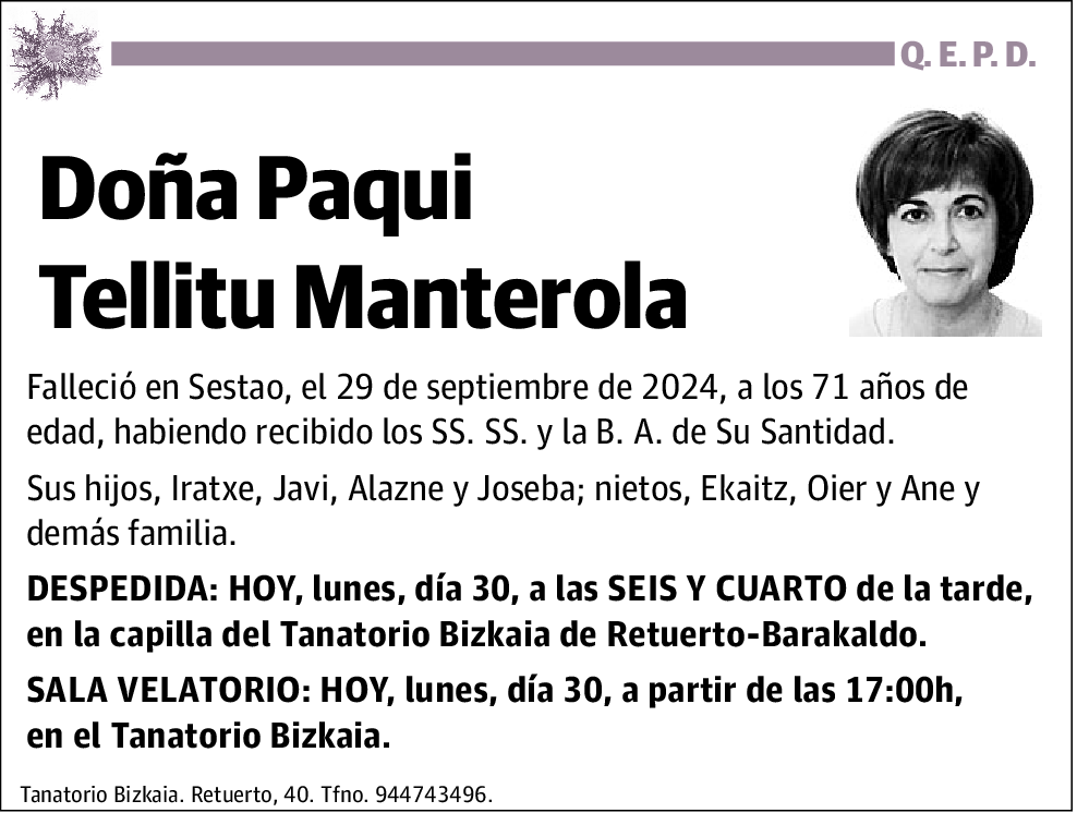 Paqui Tellitu Manterola