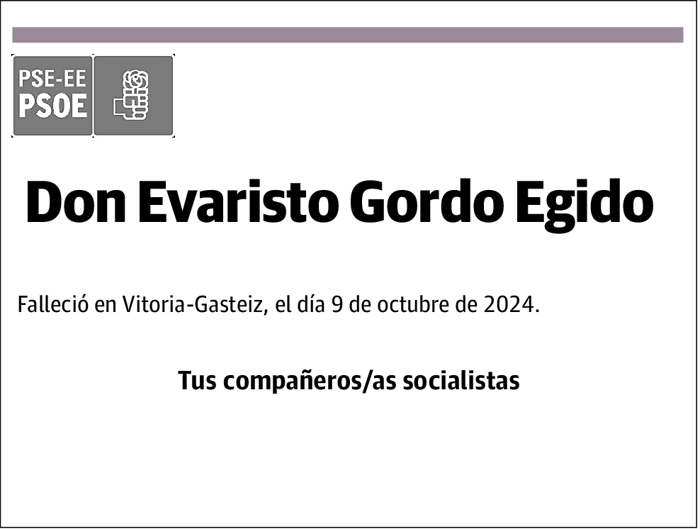 Evaristo Gordo Egido