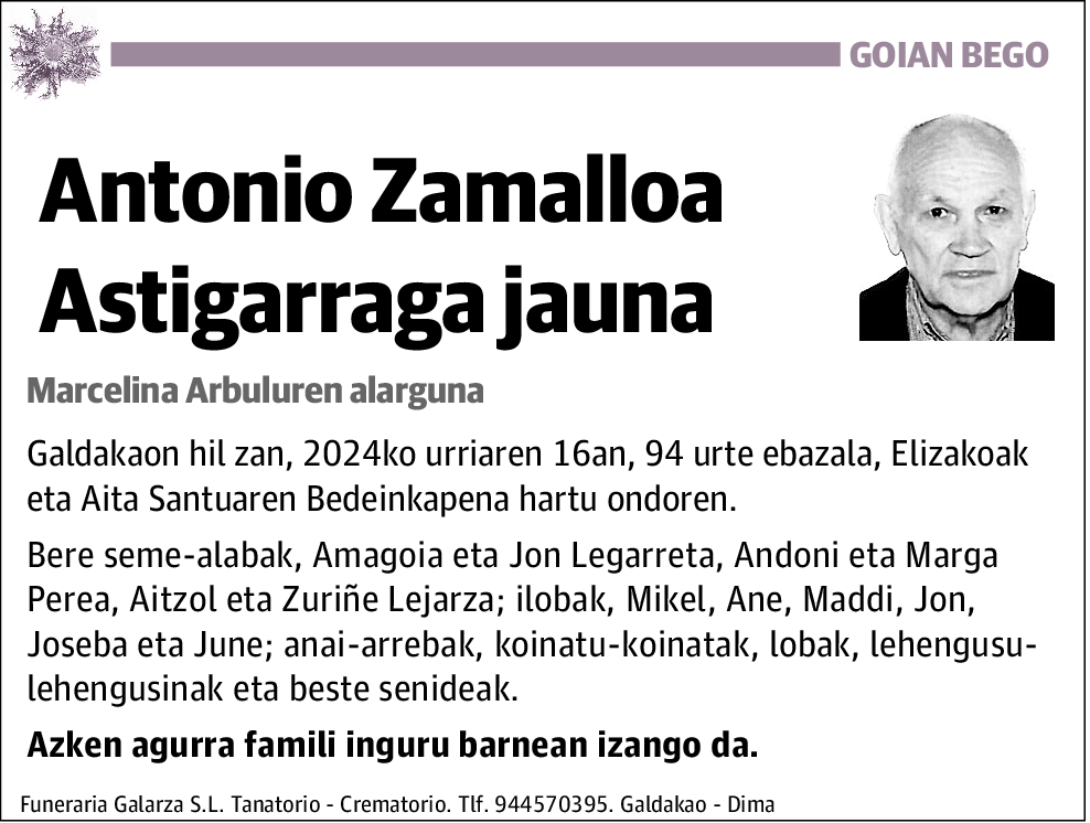 Antonio Zamalloa Astigarraga