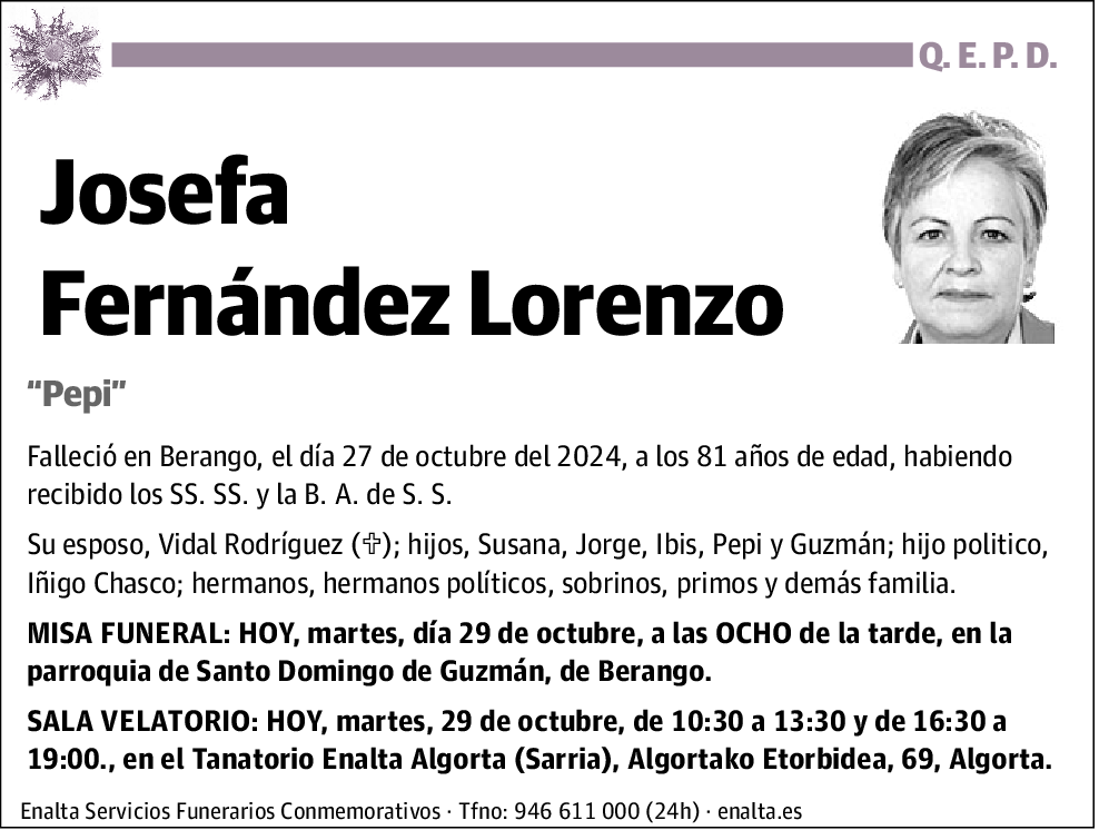 Josefa Fernández Lorenzo