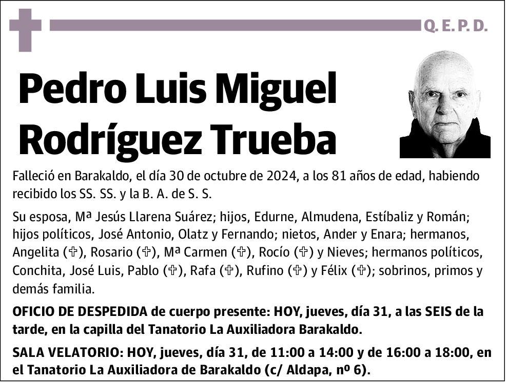 Pedro Luis Miguel Rodríguez Trueba