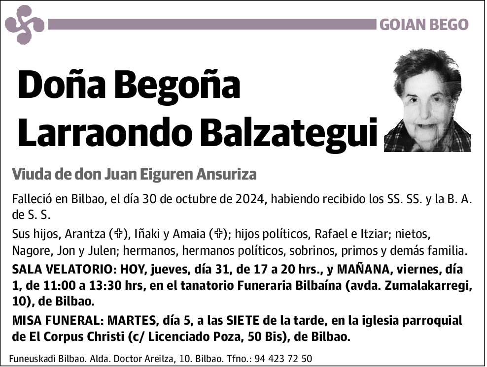 Begoña Larraondo Balzategui