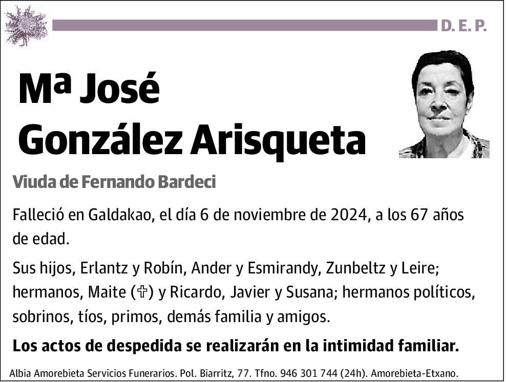 Mª José González Arisqueta
