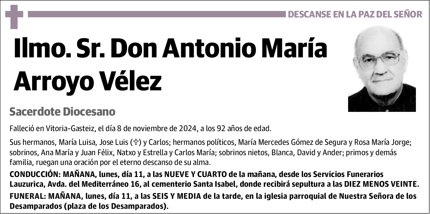 Antonio María Arroyo Vélez
