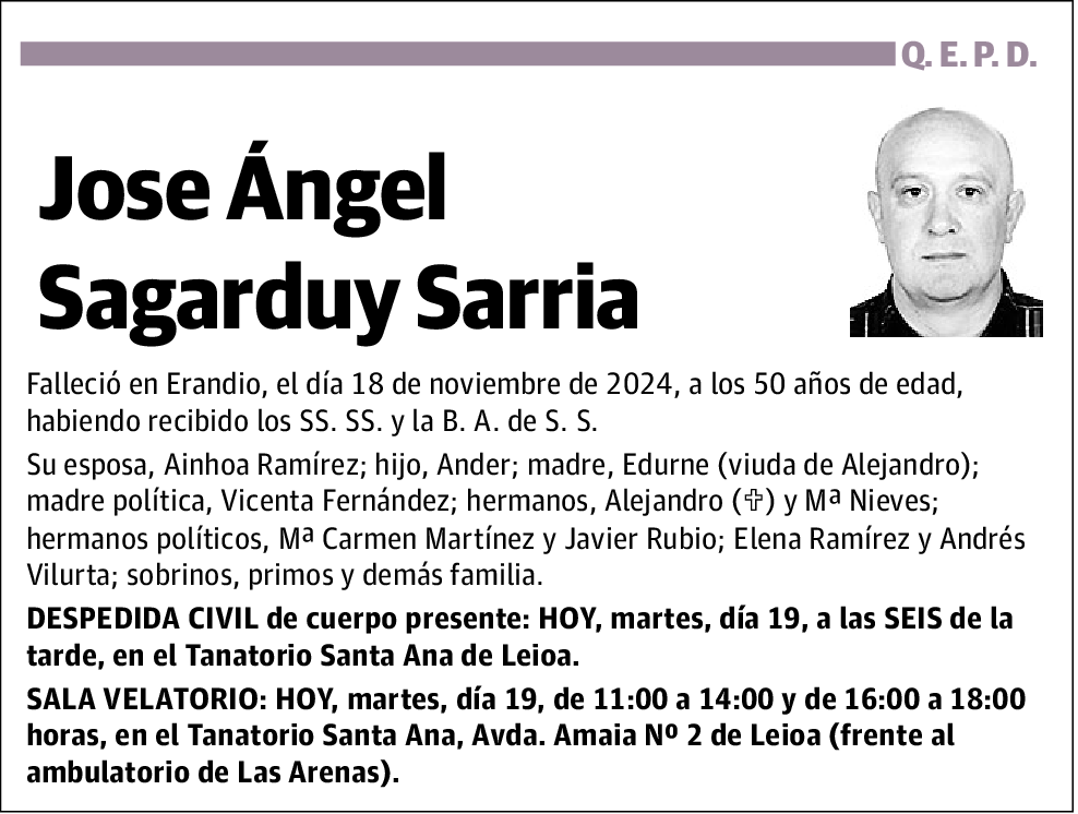 Jose Ángel Sagarduy Sarria