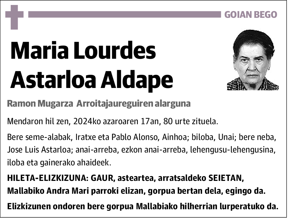 María Lourdes Astarloa Aldape