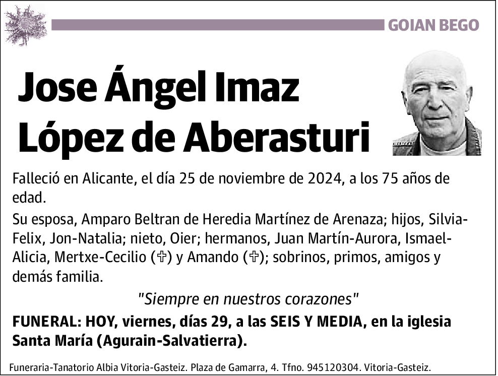 Jose Ángel Imaz López de Aberasturi