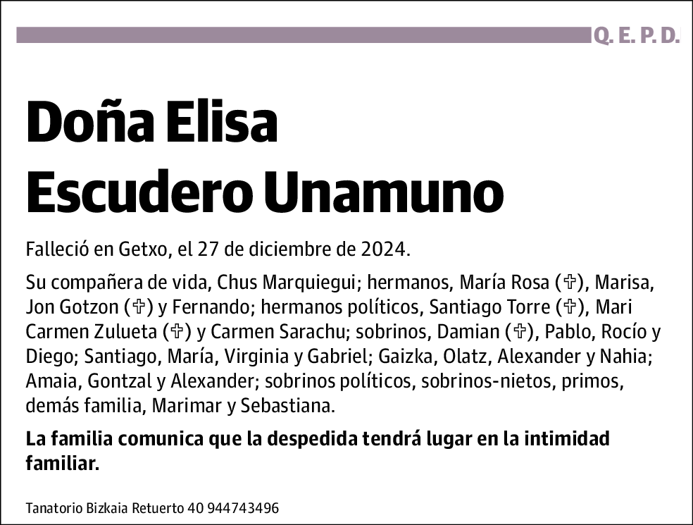 Elisa Escudero Unamuno