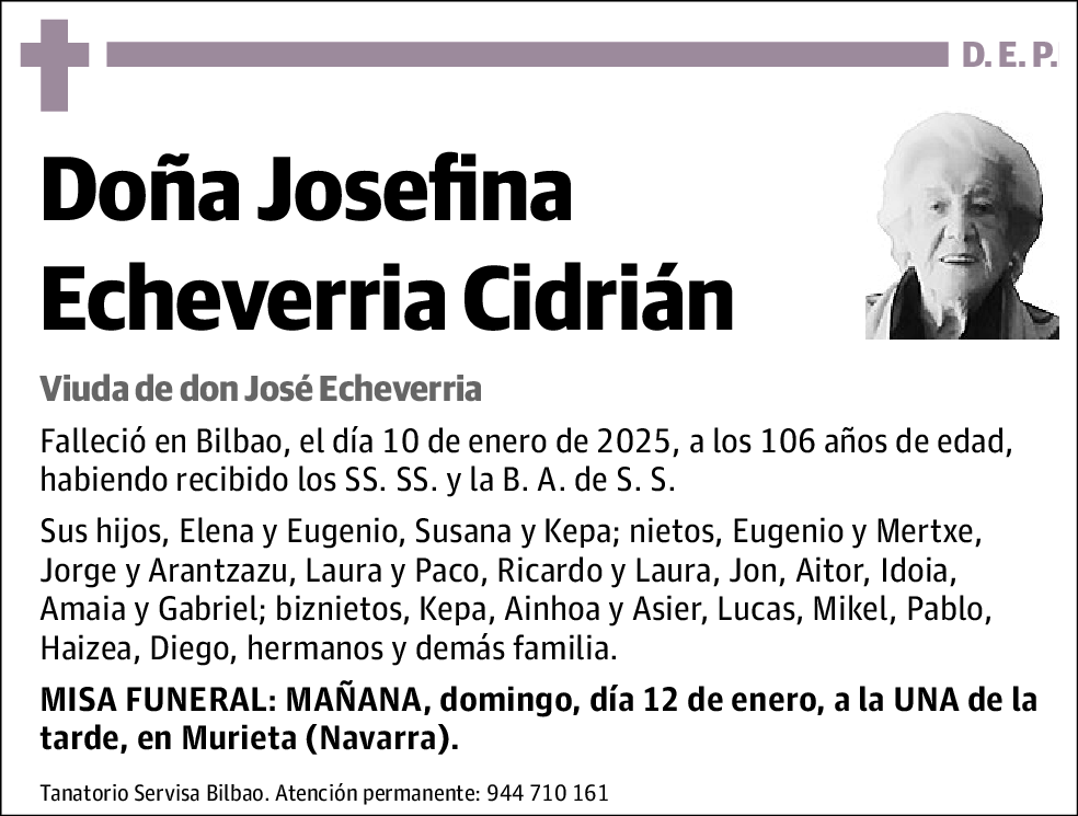 Josefina Echeverria Cidrián