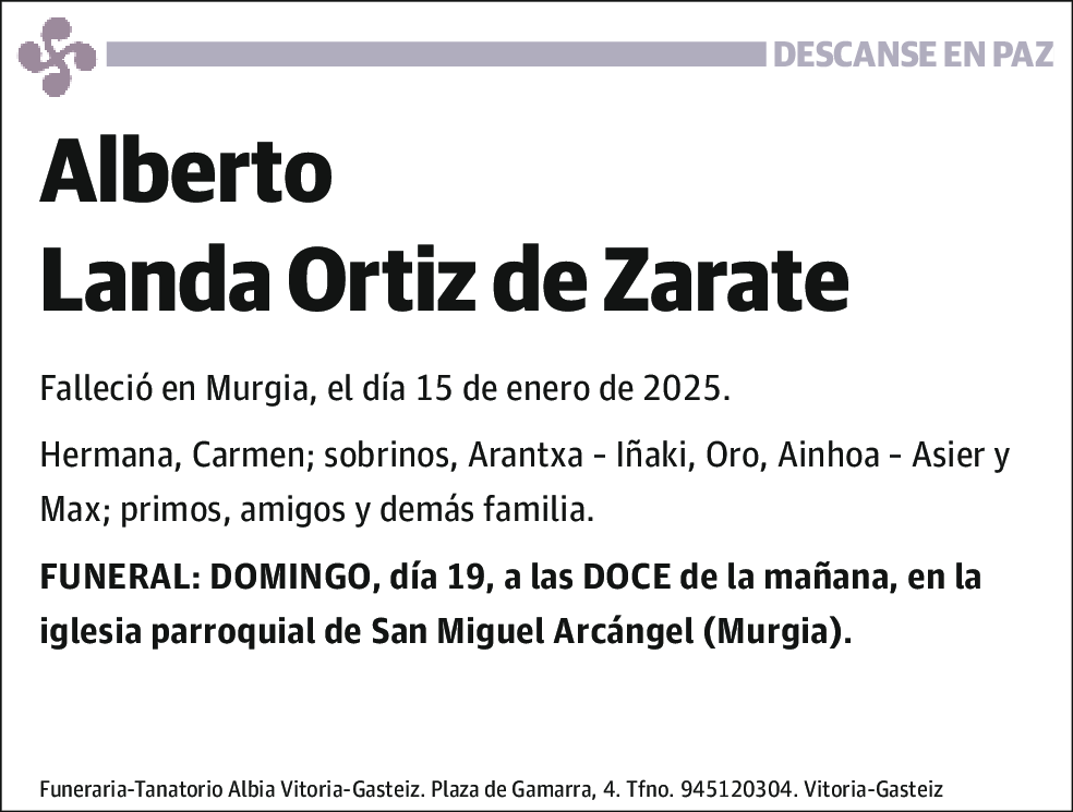 Alberto Landa Ortiz de Zarate