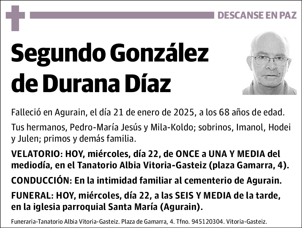 Segundo González de Durana Díaz