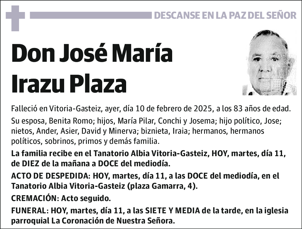 José María Irazu Plaza