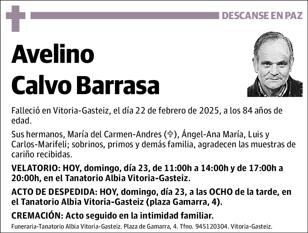 Avelino Calvo Barrasa