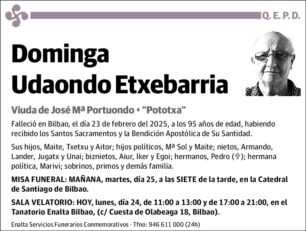 Dominga Udondo Echevarria
