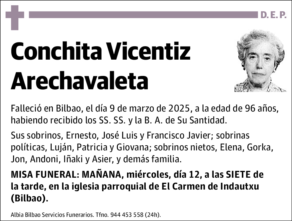 Conchita Vicentiz Arechavaleta