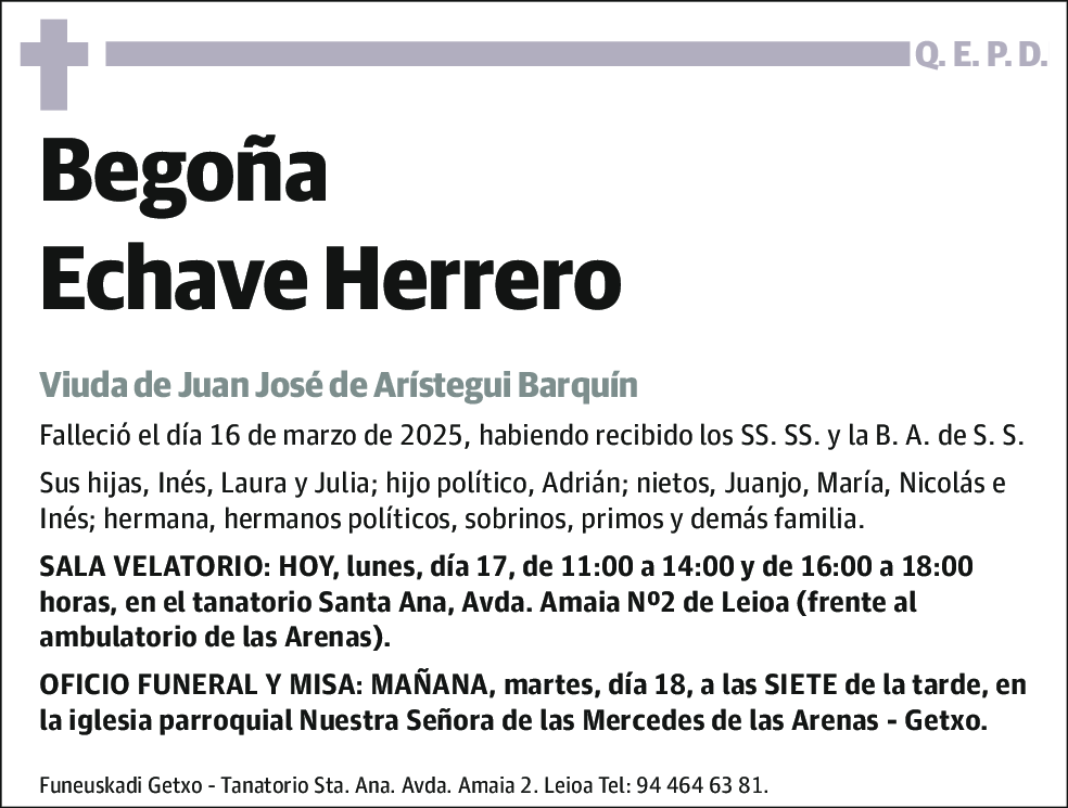 Maria Begoña Echave Herrero