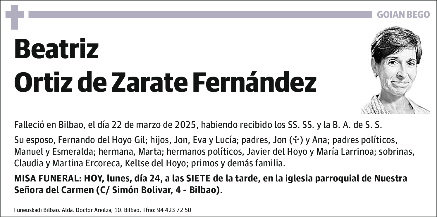 Beatriz Ortiz de Zarate Fernández