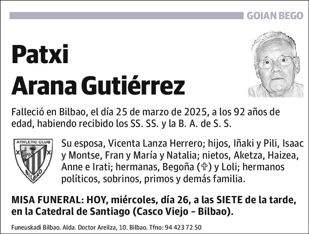 Patxi Arana Gutiérrez