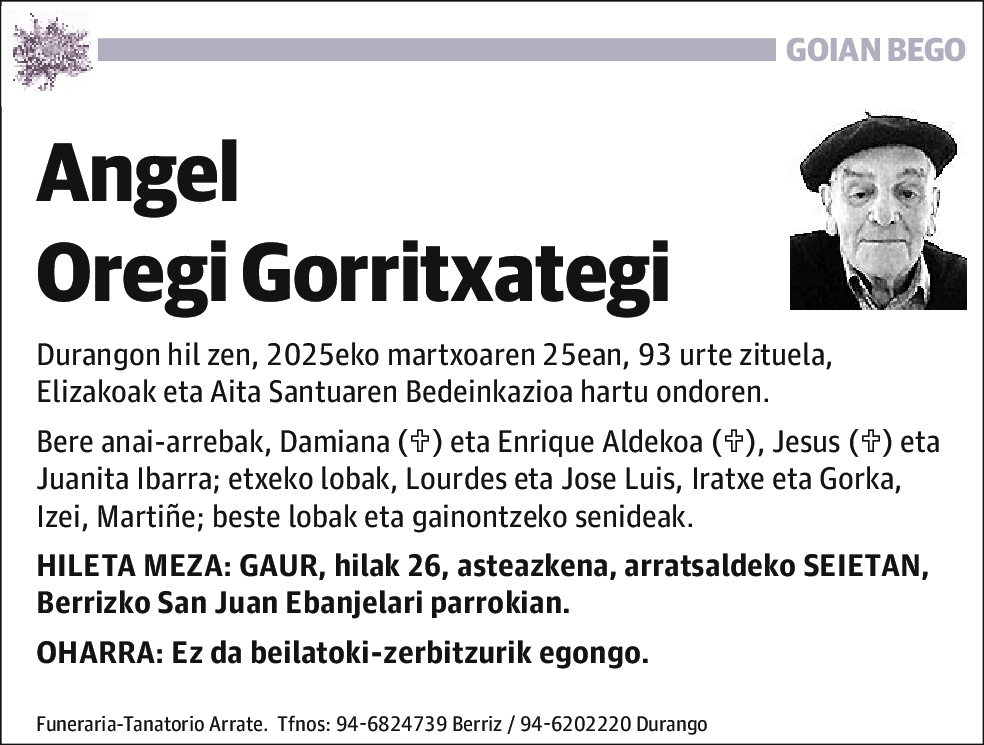 Angel Oregi Gorritxategi