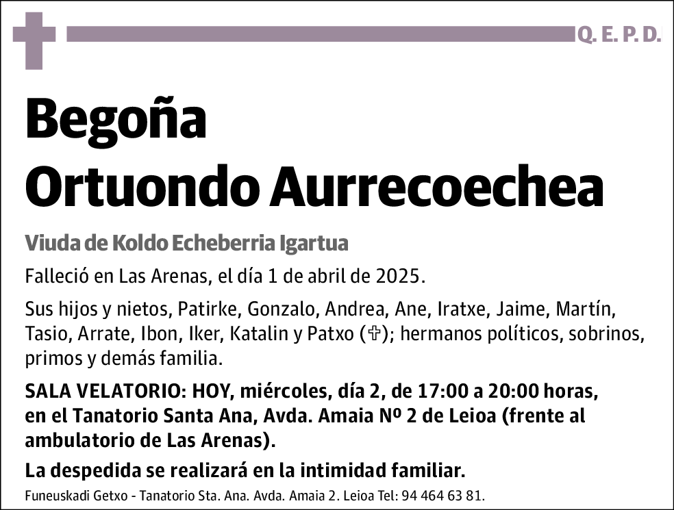 Begoña Ortuondo Aurrecoechea
