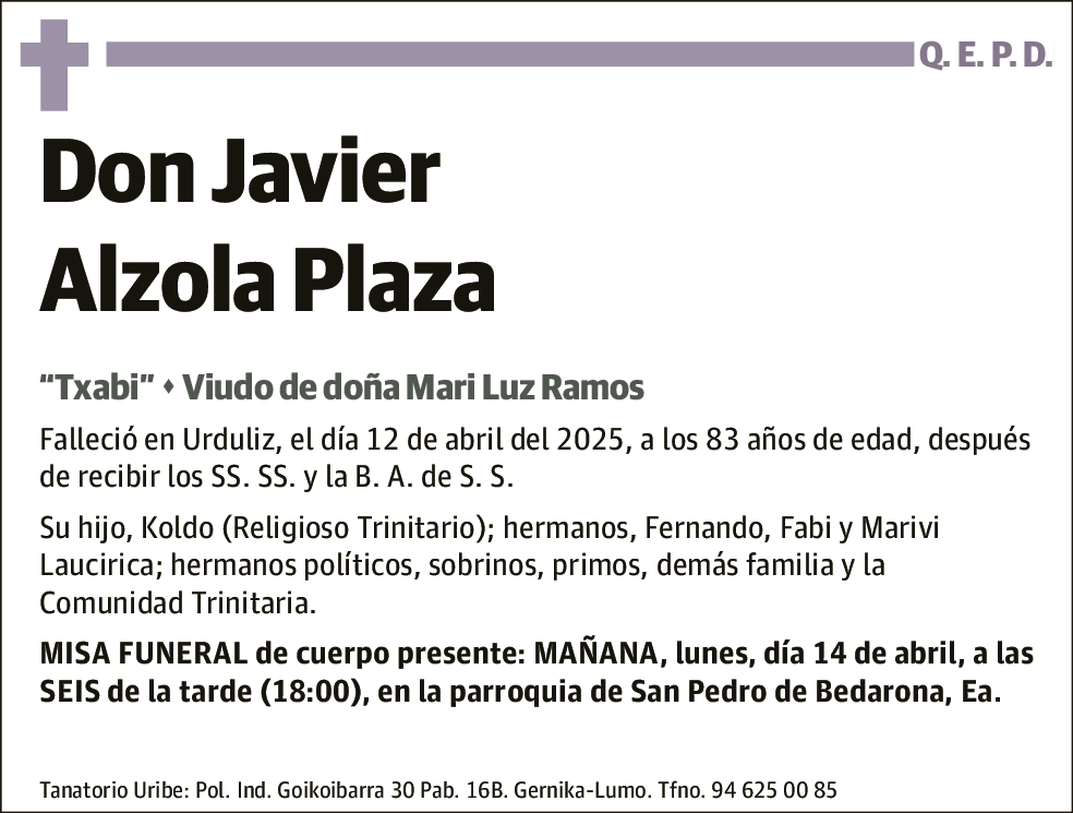Javier Alzola Plaza