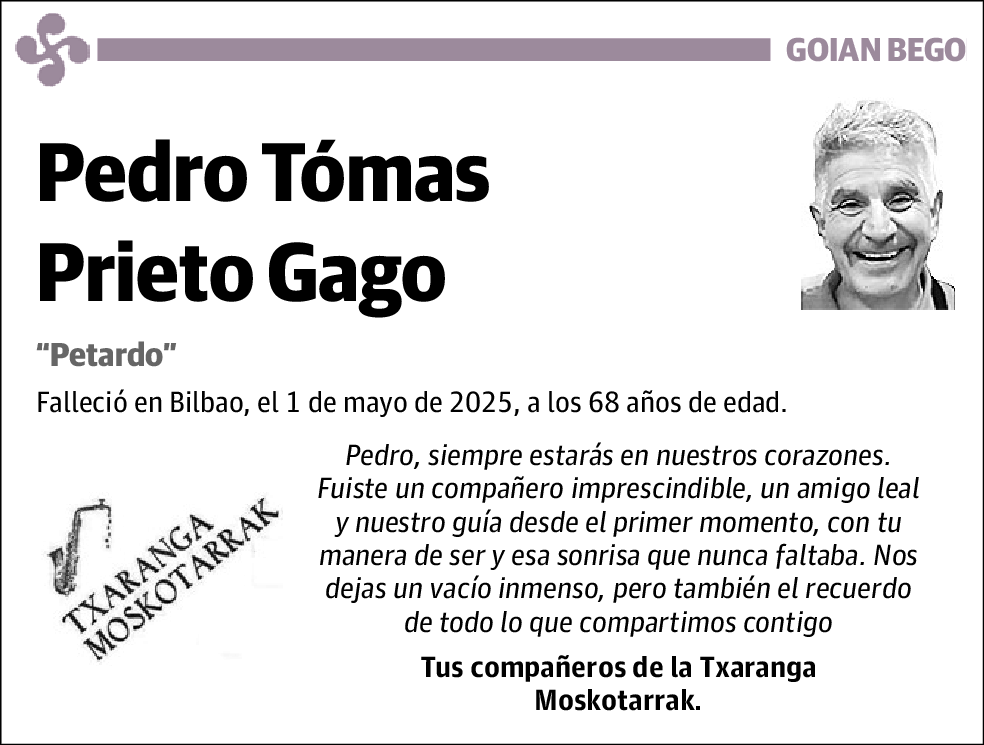 Pedro Tomás Prieto Gago