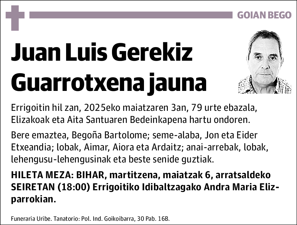 Juan Luis Gerekiz Guarrotxena