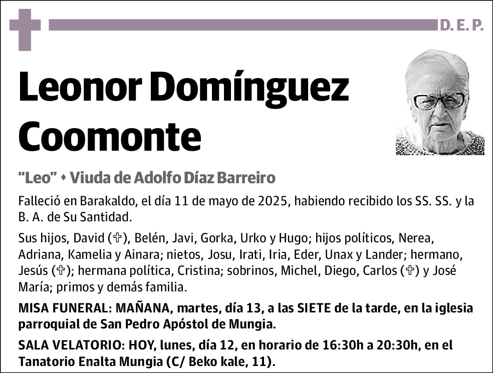 Leonor Domínguez Coomonte