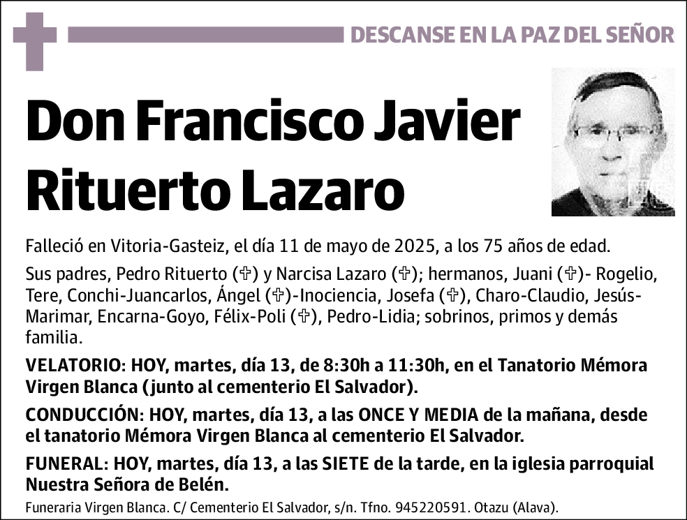 Francisco Javier Rituerto Lázaro